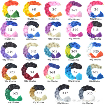 Synthetic Attachment For Braids Hair Bundles Pre Stretched Expression Super Jumbo Braid For African Hair Extensions